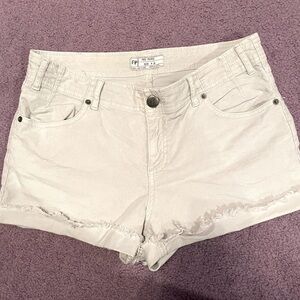 FREE PEOPLE light gray corduroy shorts